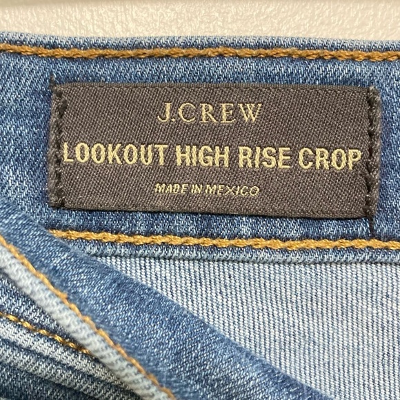 J. CREW Lookout High Rise Skinny Ankle Crop Denim Jean   Size 26 - Picture 6 of 8